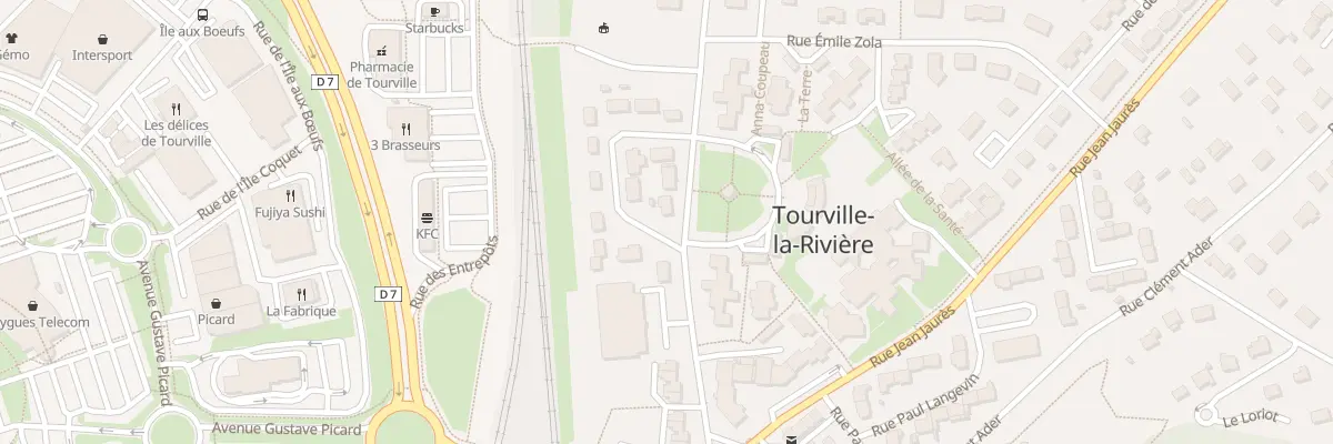 Plan du 3 Rue Emile Zola à Tourville-la-Rivière