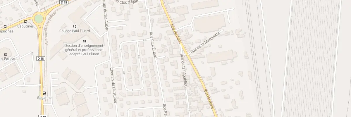 Plan du 16 Rue de la République à Saint-Étienne-du-Rouvray
