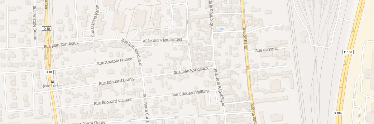 Plan du 10 Rue Jean Rondeaux à Saint-Étienne-du-Rouvray