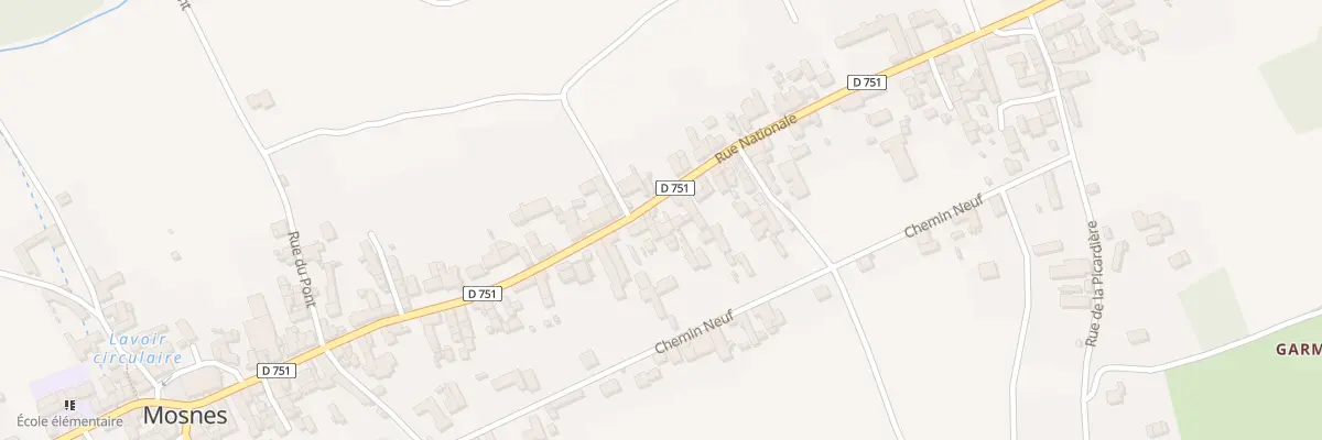 Plan du 45 Rue Nationale à Mosnes