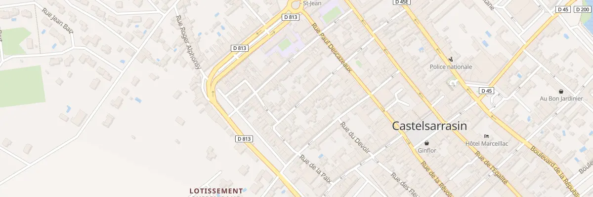 Plan du 41 Rue de la Surveillance à Castelsarrasin