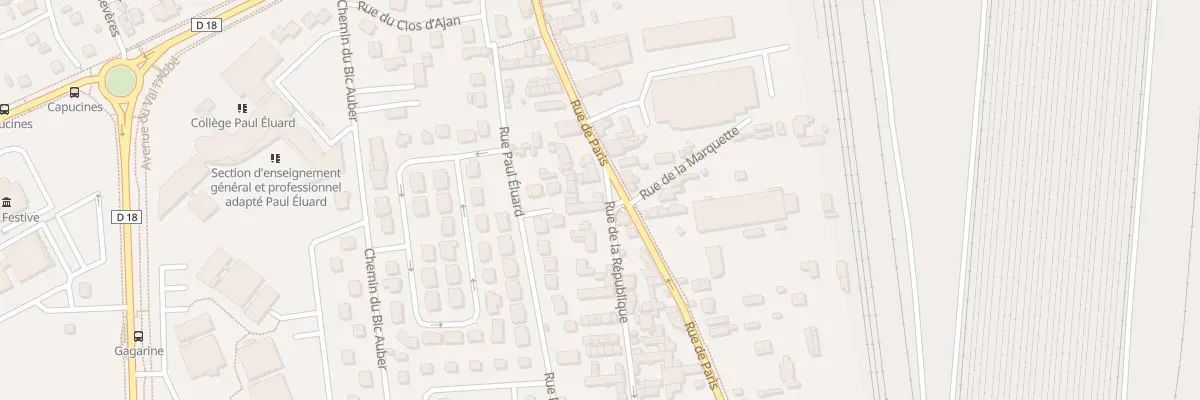 Plan du 14 Rue de la République à Saint-Étienne-du-Rouvray