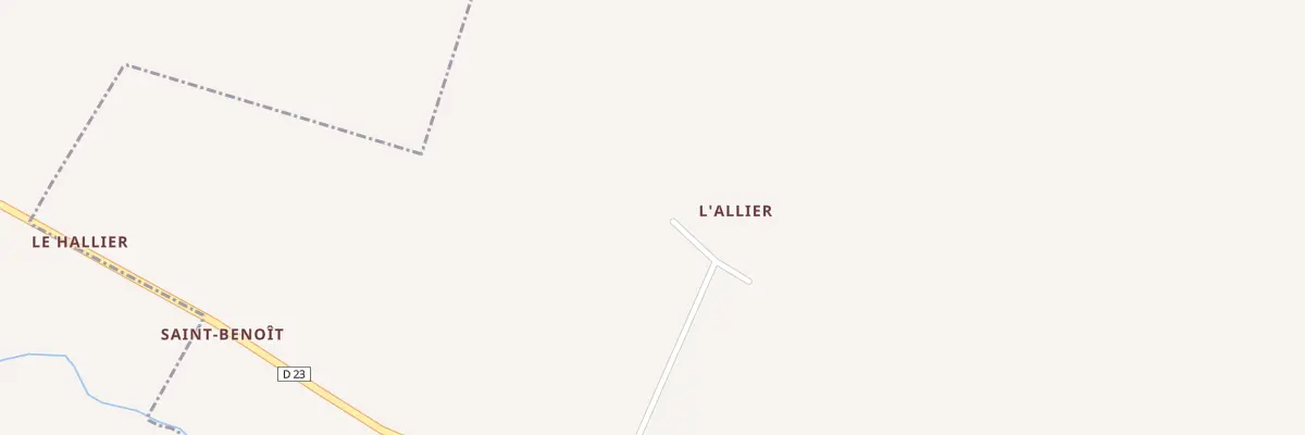 Plan du 1 L’Allier à Bouffry