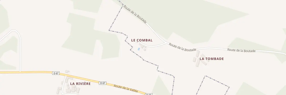 Plan du 1125 Rte de la Boutade à Auriac-du-Périgord