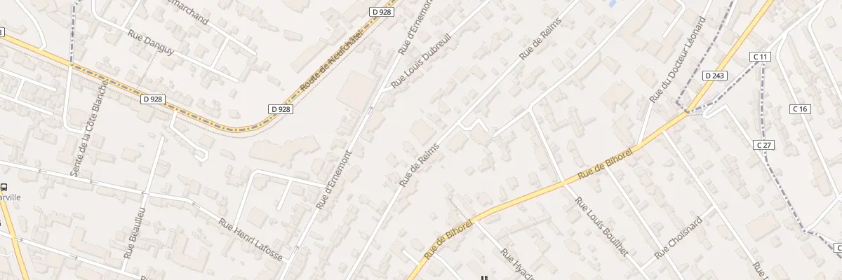 Plan du 31 Rue de Reims à Rouen