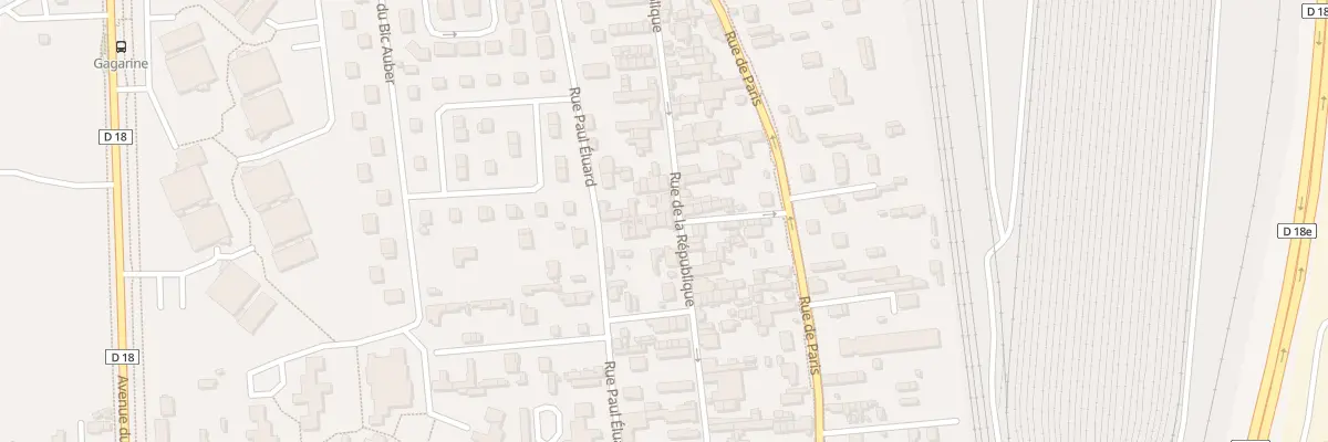 Plan du 68 Rue de la République à Saint-Étienne-du-Rouvray