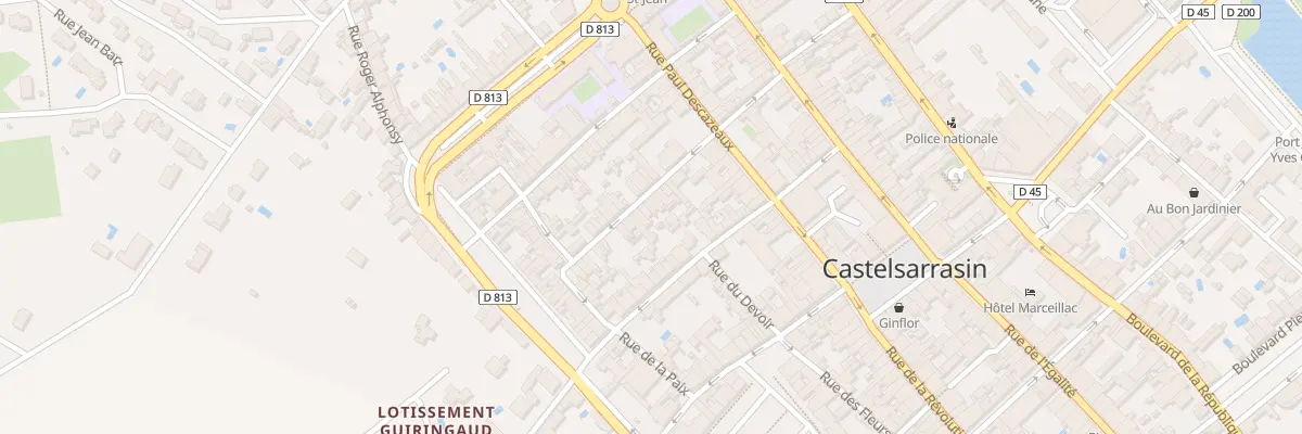 Plan du 34 Rue de la Surveillance à Castelsarrasin