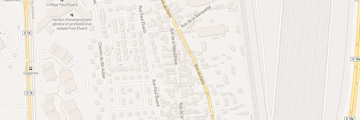 Plan du 9B Rue de la République à Saint-Étienne-du-Rouvray