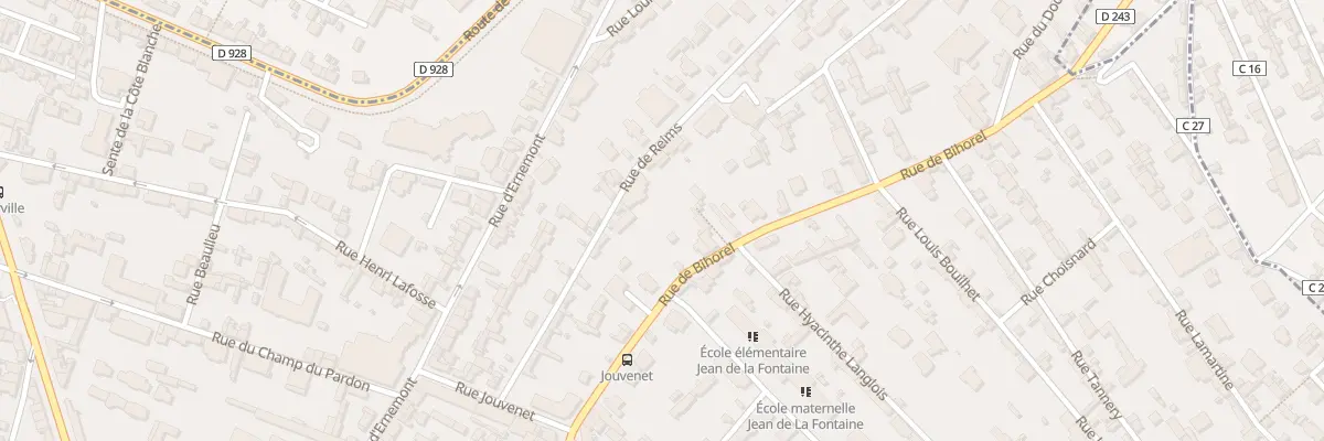 Plan du 24 Rue de Reims à Rouen