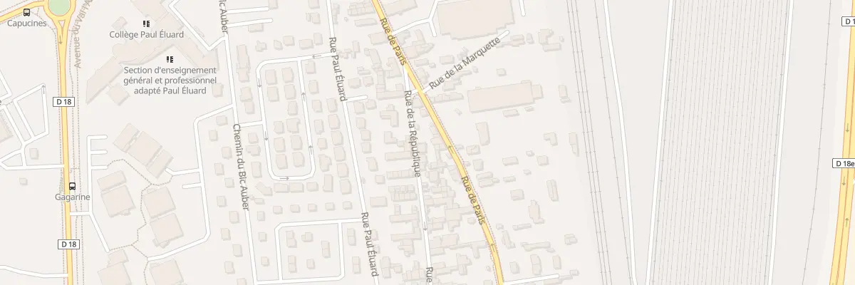 Plan du 3B Rue de la République à Saint-Étienne-du-Rouvray