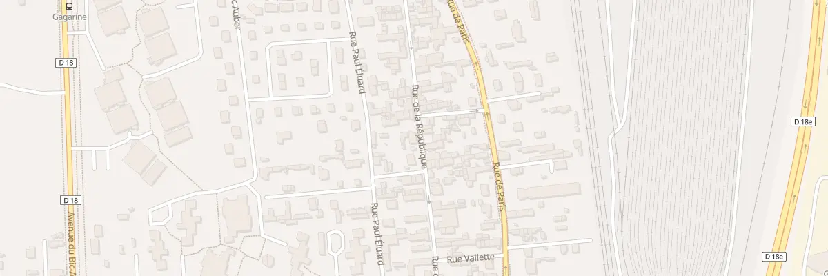 Plan du 74 Rue de la République à Saint-Étienne-du-Rouvray