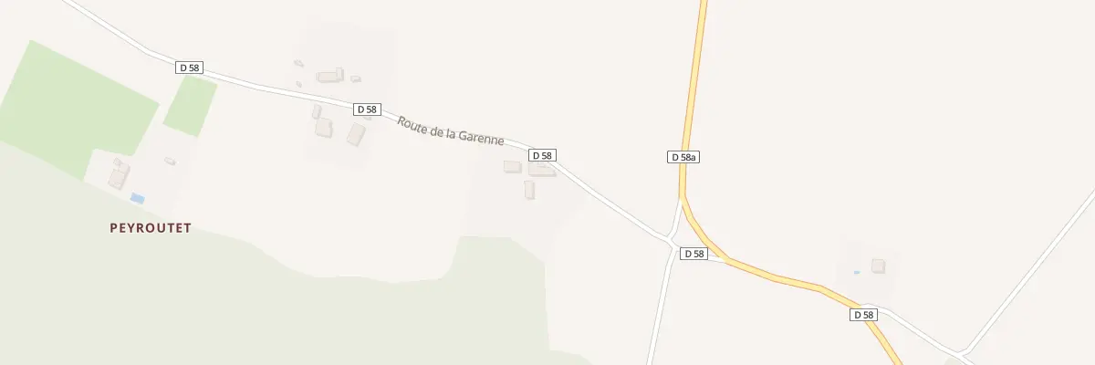 Plan du 1895 Rte de la Garene à Savères