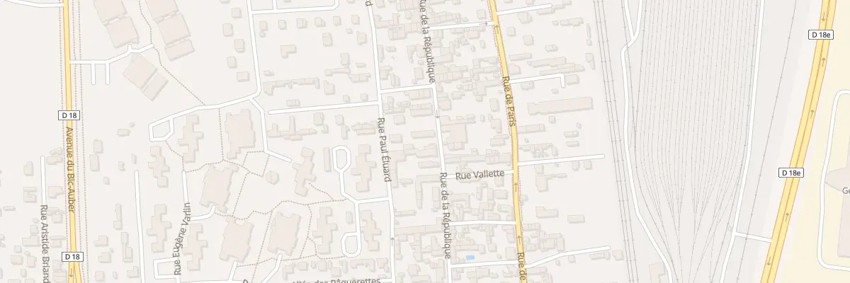 Plan du 92 Rue de la République à Saint-Étienne-du-Rouvray