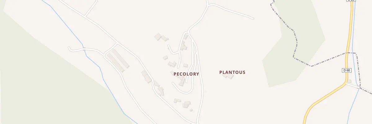 Plan du 5004 Pecolory à Belvèze