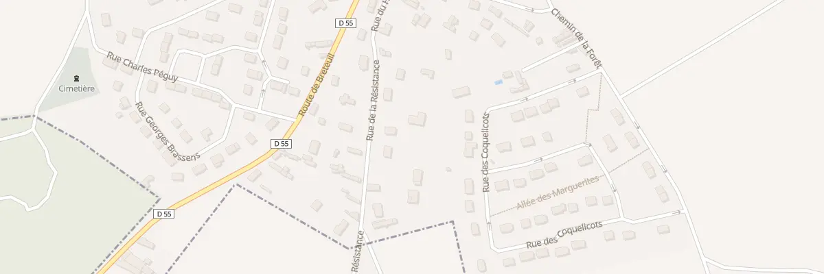 Plan du 220 Rue de la Resistance aux Baux-Sainte-Croix