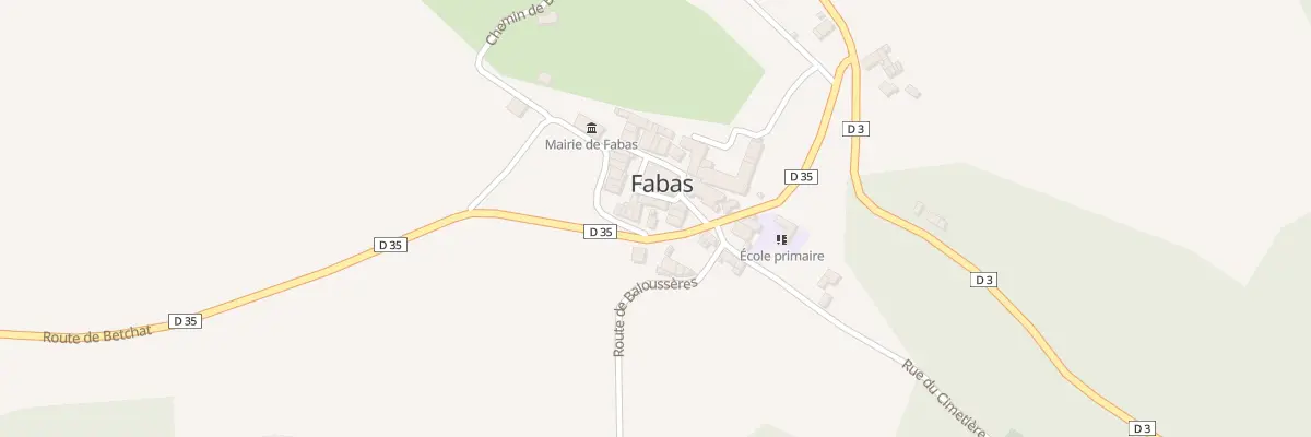 Plan du 30 Village à Fabas