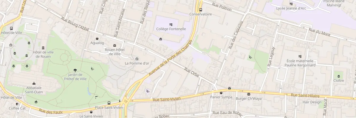Plan du 32 Av de la Porte des Champs à Rouen