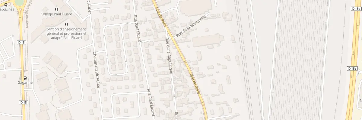 Plan du 94 Rue de Paris à Saint-Étienne-du-Rouvray