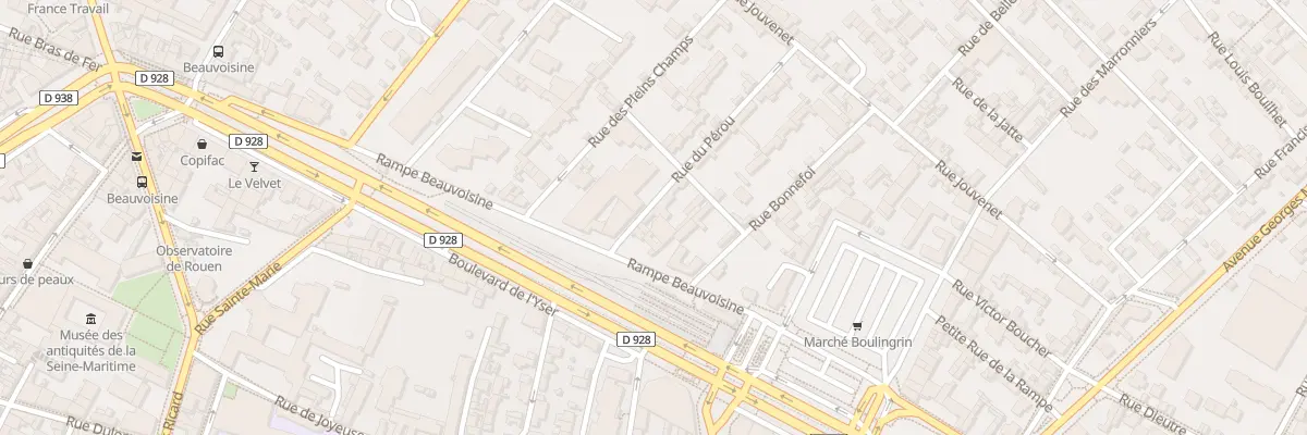 Plan du 4 Rue du Perou à Rouen