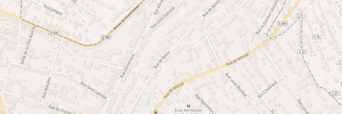 Plan du 32 Rue de Reims à Rouen