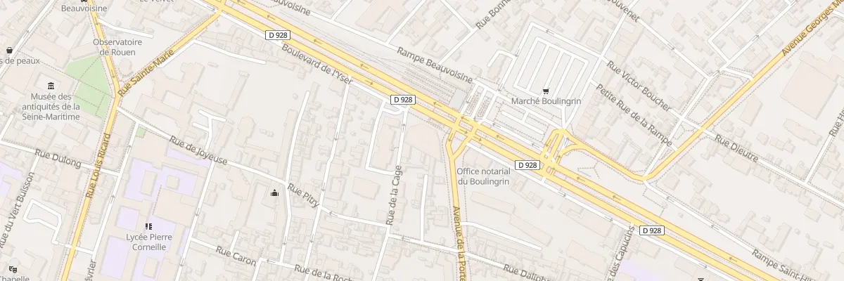 Plan du 113 Av de la Porte des Champs à Rouen