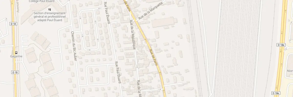 Plan du 104 Rue de Paris à Saint-Étienne-du-Rouvray