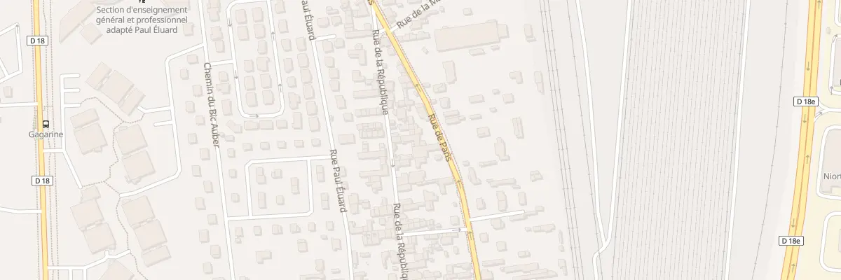 Plan du 19 Rue de la République à Saint-Étienne-du-Rouvray