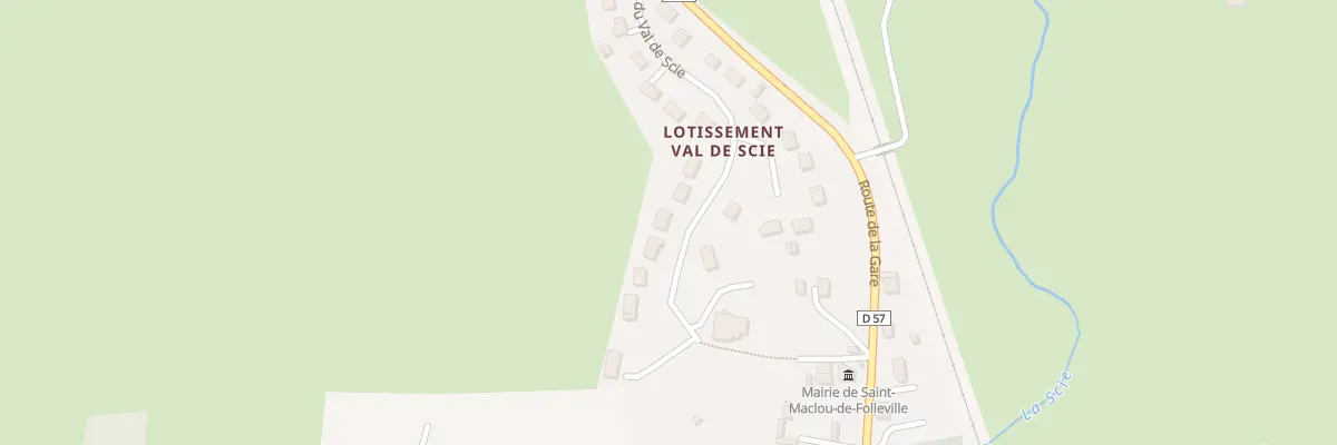 Plan du 5174 Le Bourg à Saint-Maclou-de-Folleville