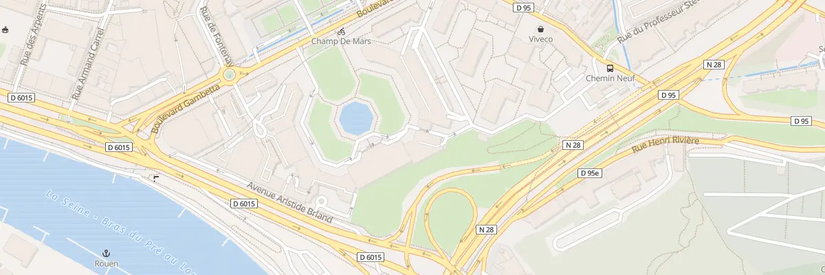 Plan du 10 Esp du Champ de Mars à Rouen