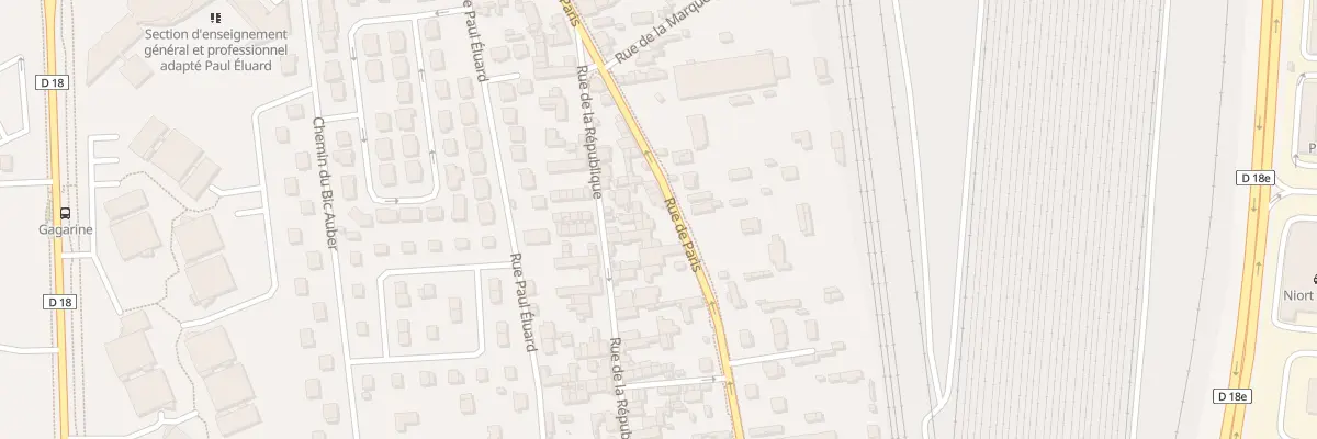 Plan du 110 Rue de Paris à Saint-Étienne-du-Rouvray