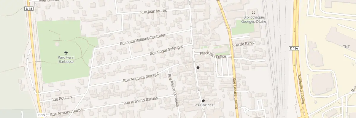 Plan du 10 Rue Gambetta à Saint-Étienne-du-Rouvray