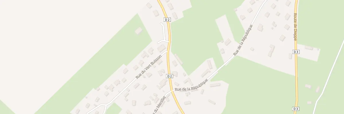 Plan de la Rue de la République à Grugny