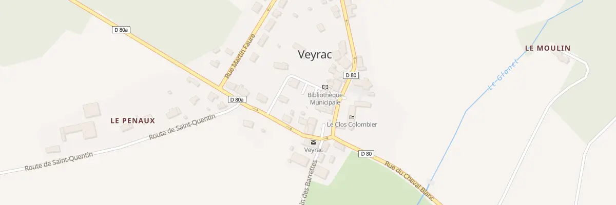 Plan du 52 Rue du Cheval Blanc à Veyrac