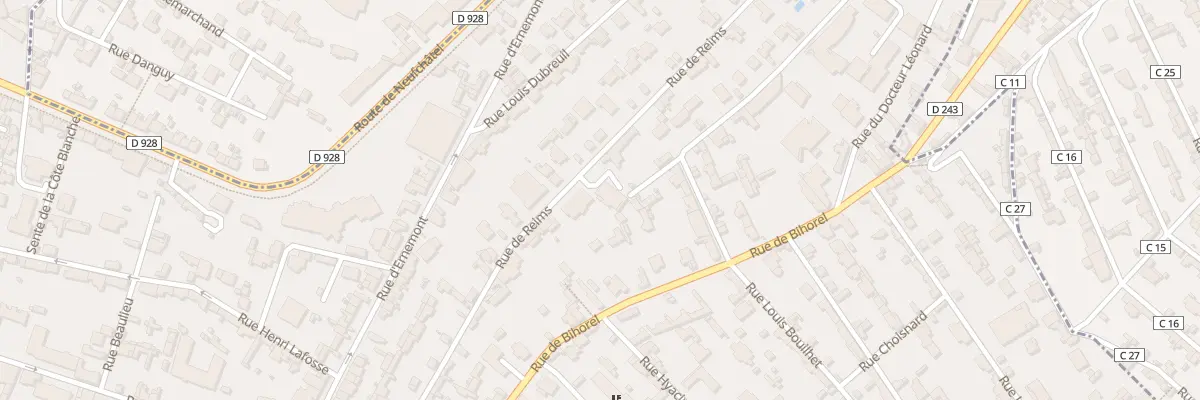 Plan du 38 Rue de Reims à Rouen