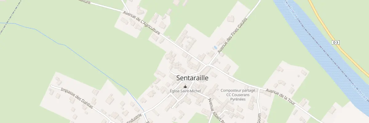 Plan du 180 Av de l’Agriculture à Lorp-Sentaraille