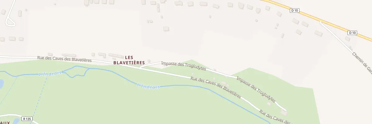 Plan du 13 Les Blavetieres à Genillé