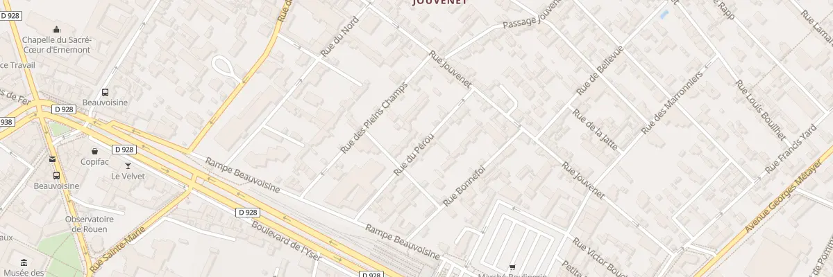 Plan du 17 Rue du Perou à Rouen