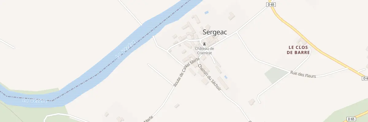 Plan du 16 Sergeac à Sergeac