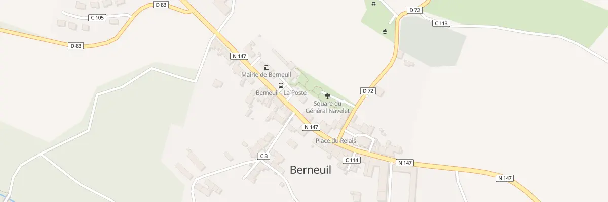Plan du 2 Pl de la Poste à Berneuil