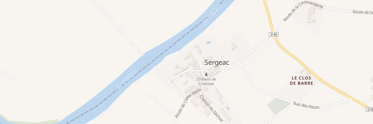 Plan du 36 Rue Saint-Pantaléon à Sergeac