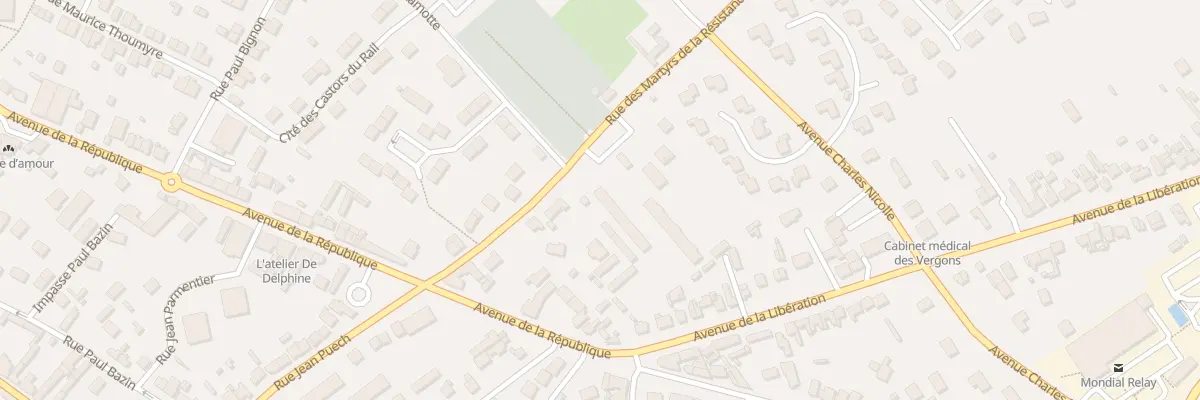 Plan du 8 Rue Martyrs de la Resistance à Dieppe