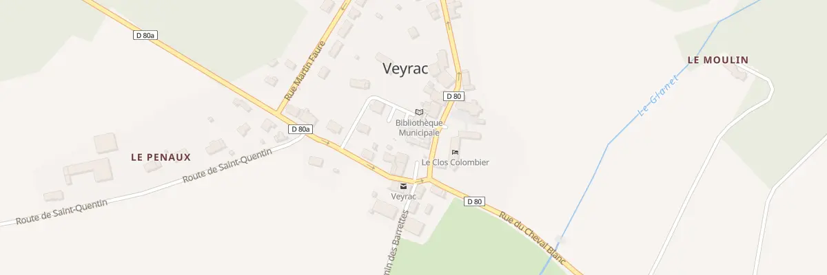 Plan du 54 Rue du Cheval Blanc à Veyrac