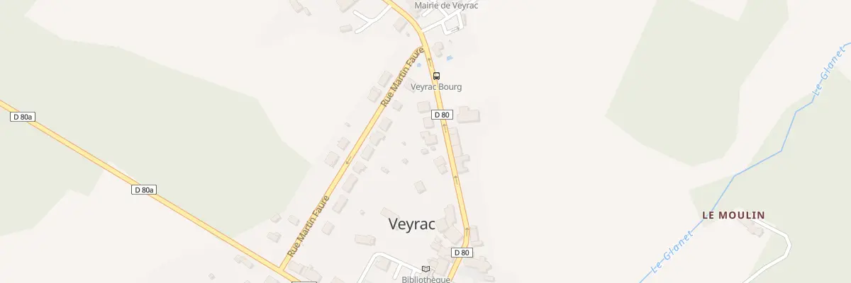 Plan du 8 Rue du Cheval Blanc à Veyrac