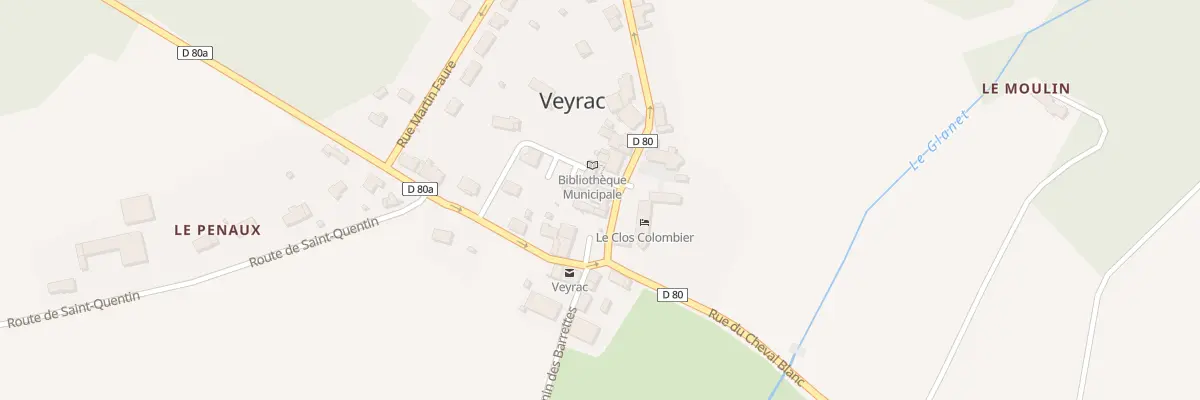 Plan du 42 Rue du Cheval Blanc à Veyrac