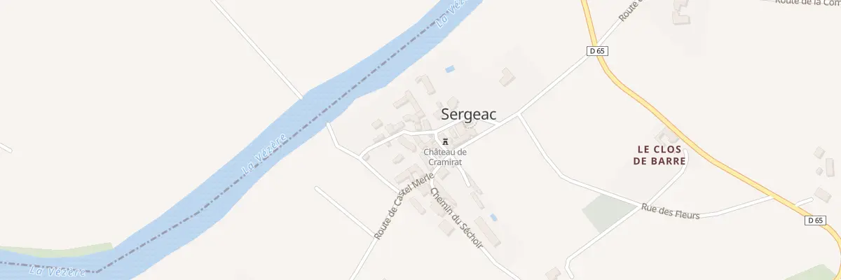 Plan du 19 Rue Saint-Pantaléon à Sergeac