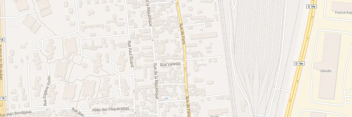 Plan du 6 Rue Vallette à Saint-Étienne-du-Rouvray