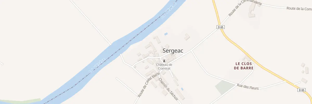 Plan du 16C Sergeac à Sergeac