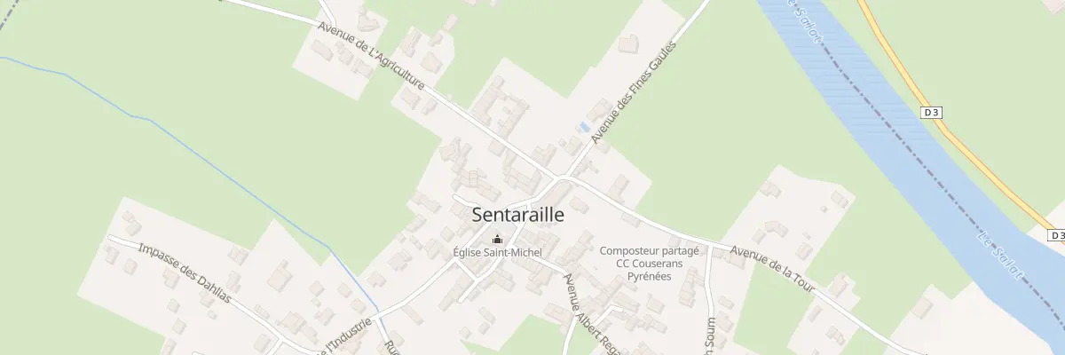 Plan du 182 Av de l’Agriculture à Lorp-Sentaraille