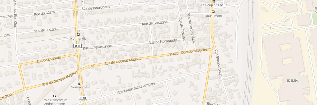 Plan du 8 Rue Doc F Magnier à Saint-Étienne-du-Rouvray
