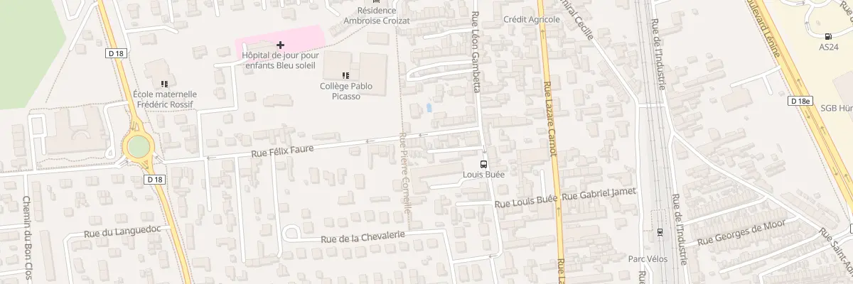 Plan du 3 Rue Félix Faure à Saint-Étienne-du-Rouvray